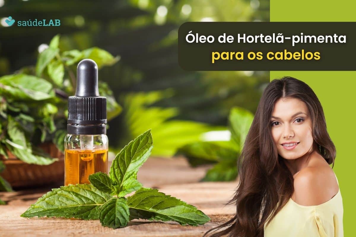 óleo essencial de hortelã-pimenta para cabelo.
