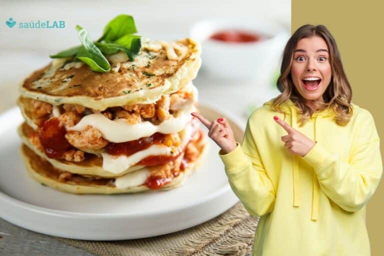 Panqueca de aveia salgada.