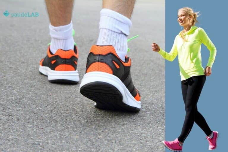 Tênis feminino para caminhada.