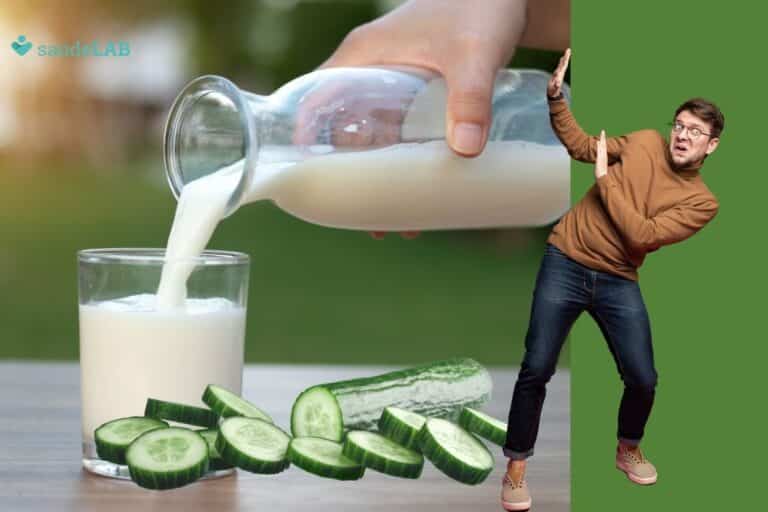 Pepino com leite faz mal.