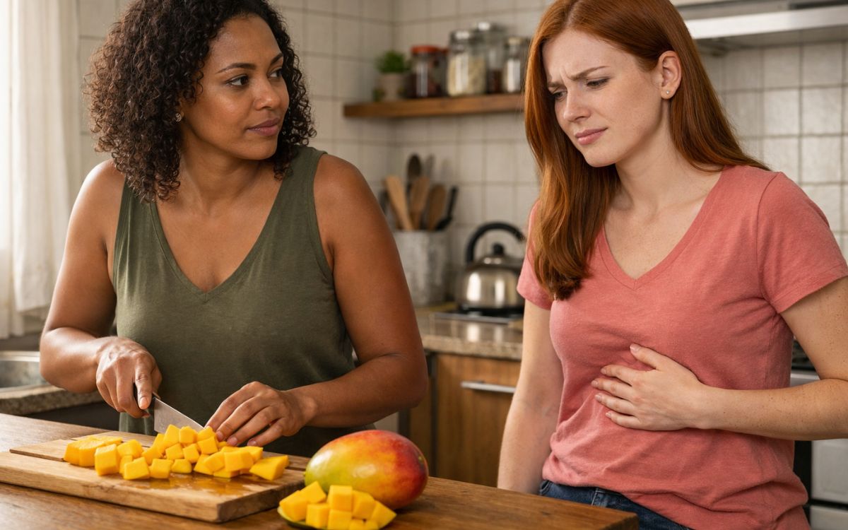 Quem tem refluxo pode comer manga