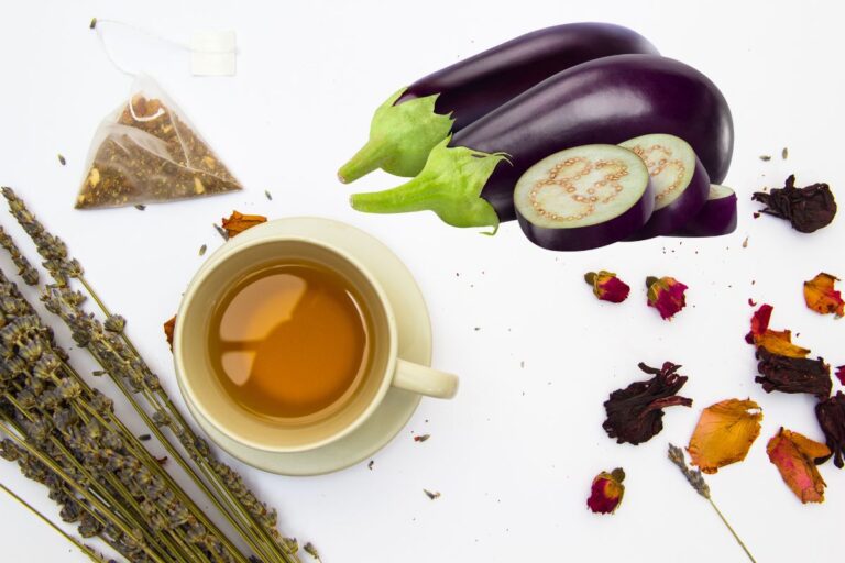 chá de berinjela.