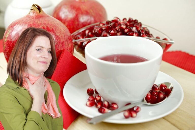 Chá de romã para garganta: alívio e sabor na medida certa 1 chá de romã para garganta.