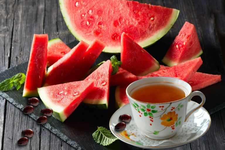 chá de semente de melancia.
