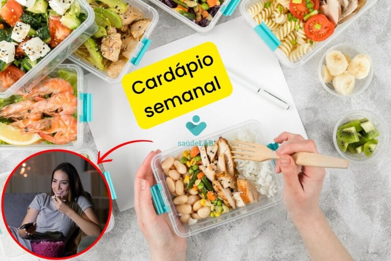 Cardápio semanal simples caseiro.