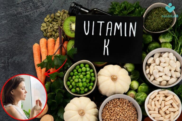 Alimentos ricos em vitamina K.