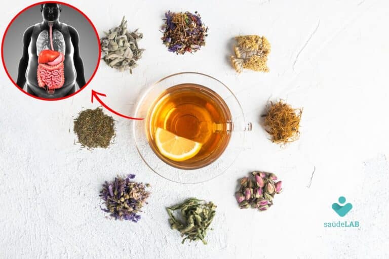 chá para gordura no fígado.