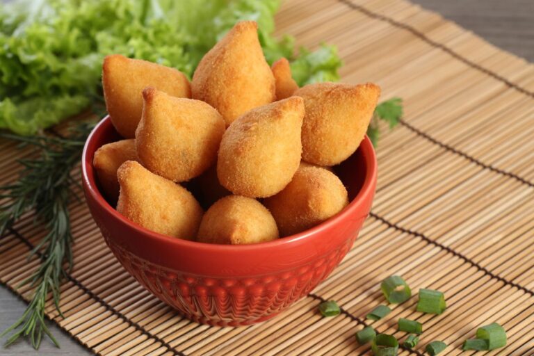 coxinha fit com 3 ingredientes.
