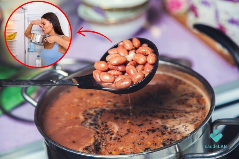 guardar feijão quente na geladeira azeda.
