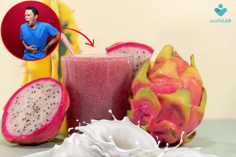 Pitaya com leite faz mal.