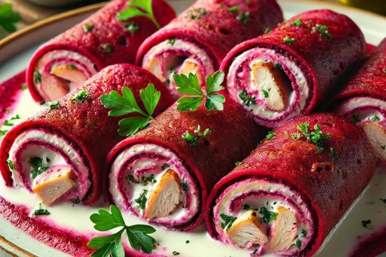 Panqueca de beterraba low carb.