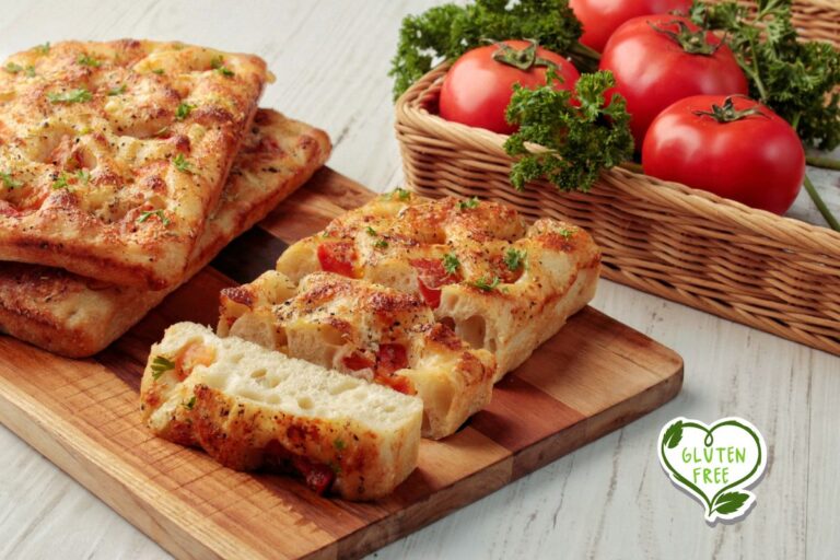 Focaccia sem glúten.