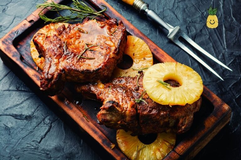 lombo de porco com abacaxi.