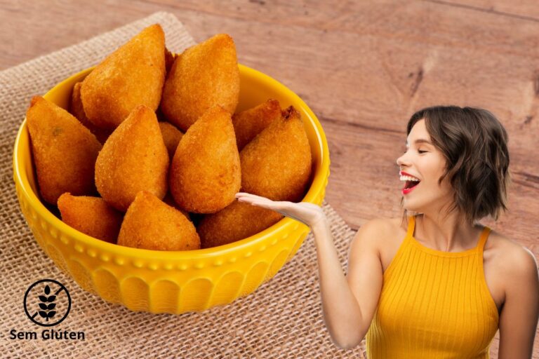 salgados assados sem glúten.