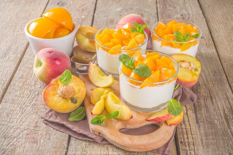 Gelado de pêssego low carb: sobremesa refrescante e saudável para diabéticos 1 gelado de pêssego.