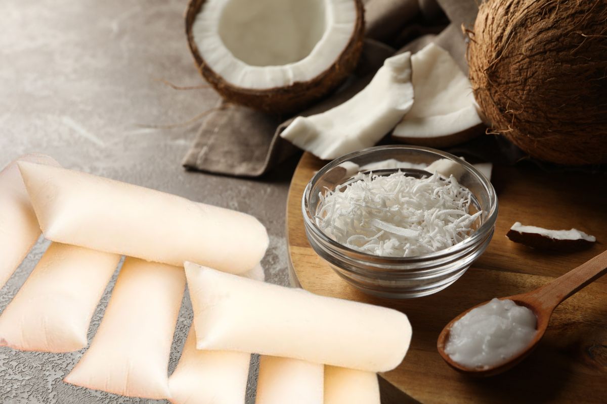 Geladinho gourmet de coco: delícia saudável e fácil para todos os paladares 1 geladinho gourmet de coco.