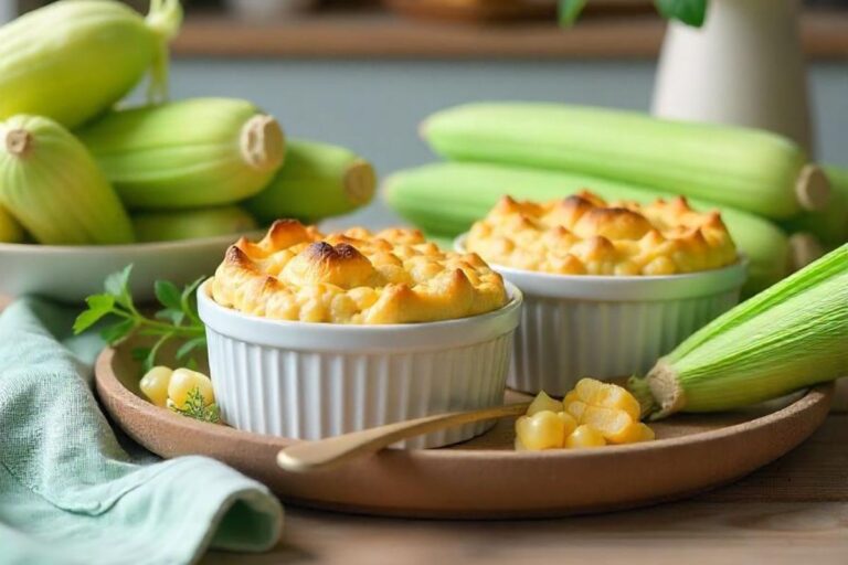 Suflê de milho verde.
