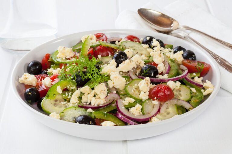 salada grega.
