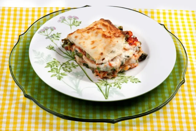 lasanha de brócolis.