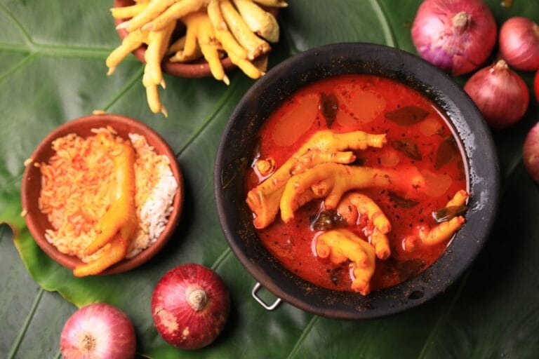 Quantos pés de galinha devo comer por dia.