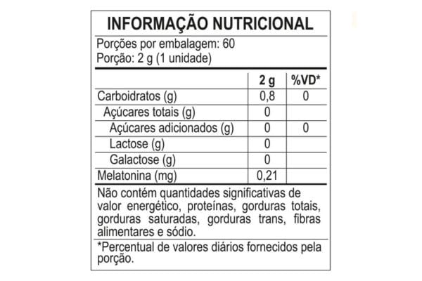 Melatonina Fini realmente funciona? Veja benefícios, riscos e se vale a pena consumir 2 Rotulo melatonina fini.