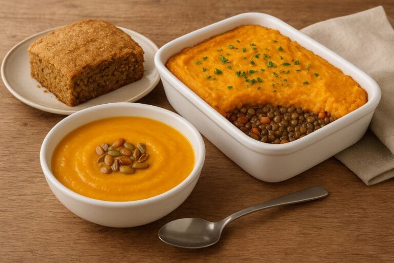 receitas saudáveis de comida vegetariana reconfortante.