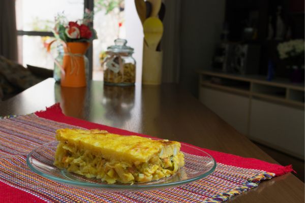 Torta de liquidificador de palmito saudável e fácil: pronta em 45 minutos, sem pesar na dieta 2 Torta de liquidificador de palmito.