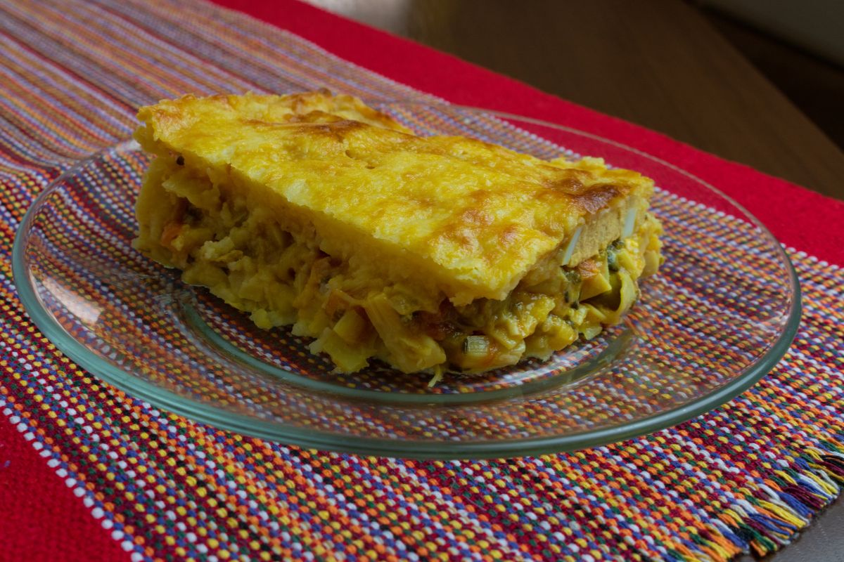 Torta de liquidificador de palmito saudável e fácil: pronta em 45 minutos, sem pesar na dieta 1 torta de liquidificador de palmito.