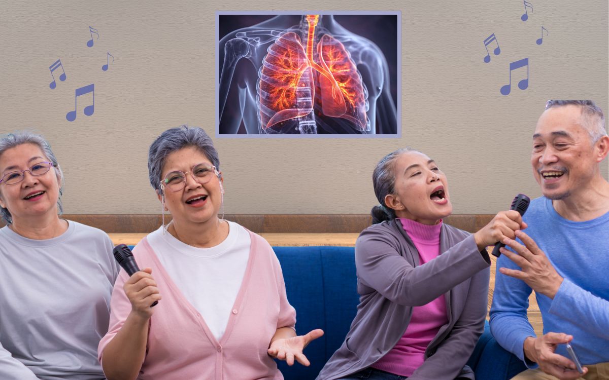 Você sabia que cantar ajuda pacientes com DPOC? Pesquisa traz resultados animadores 1 Cantar ajuda pacientes com DPOC.