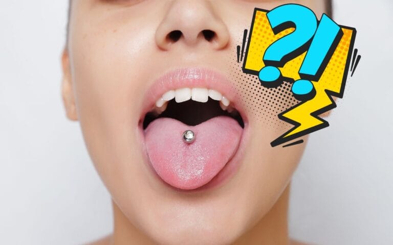 piercing na língua faz mal.