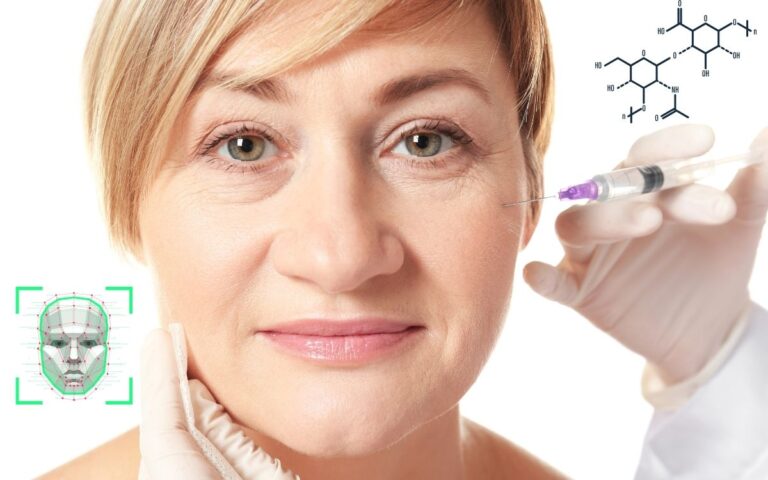preenchimento facial com ácido hialurônico.