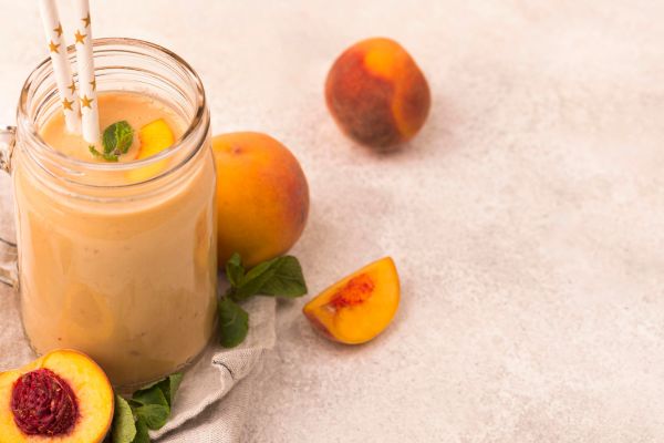Um smoothie de pêssego com linhaça que vai transformar sua rotina de forma deliciosa e saudável 2 smoothie de pêssego com linhaça.