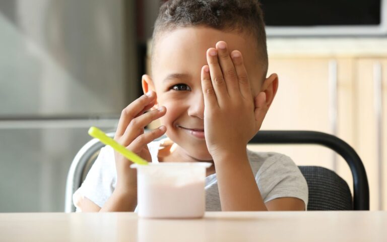 iogurte e desenvolvimento infantil.