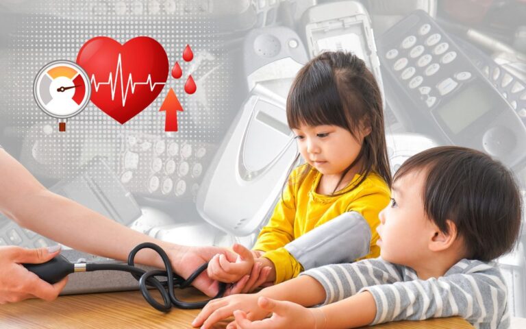 Pressão alta em crianças.