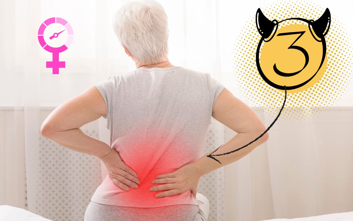 Os 3 vilões da dor lombar na menopausa (e o que você pode fazer para se proteger) 1 dor lombar na menopausa.