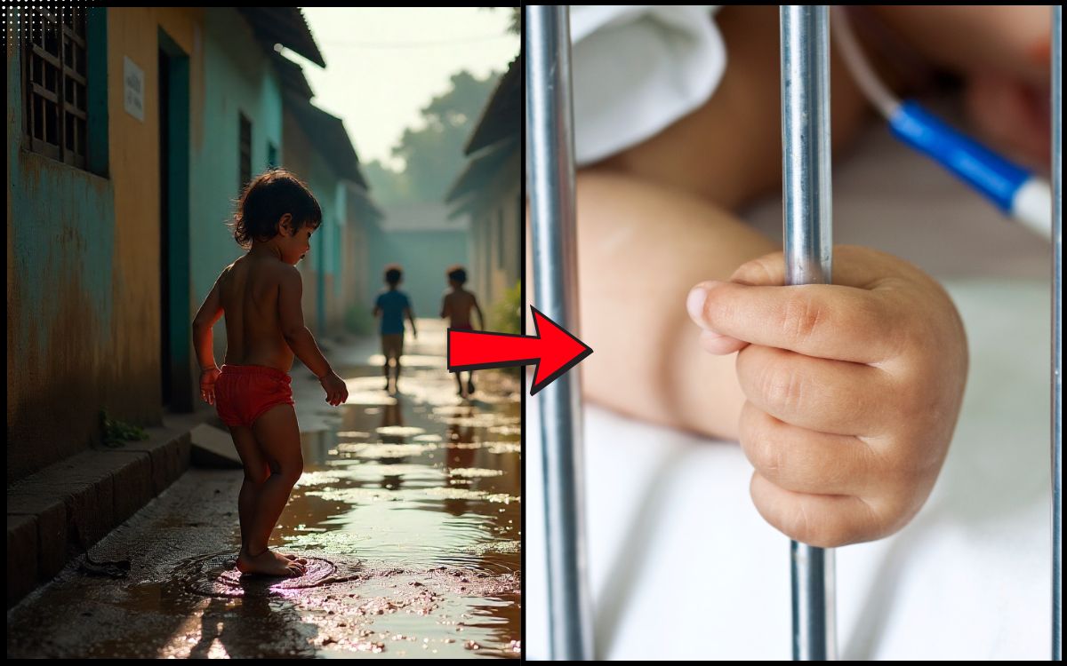 Mais de 100 mil crianças internadas por doenças ligadas à falta de saneamento básico 1 saneamento básico.