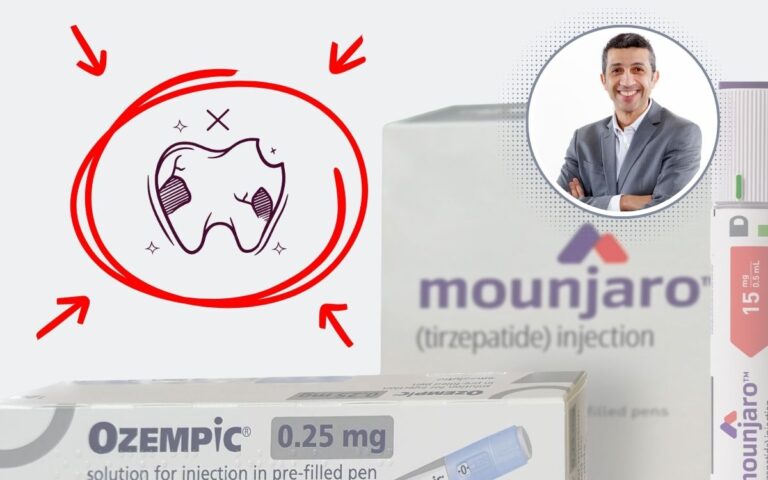 O que Ozempic e Mounjaro têm a ver com mau hálito e erosão dental 2 Ozempic e saúde bucal.