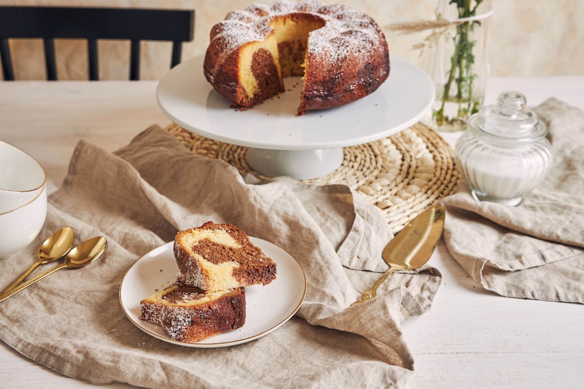 bolo mesclado fofinho.