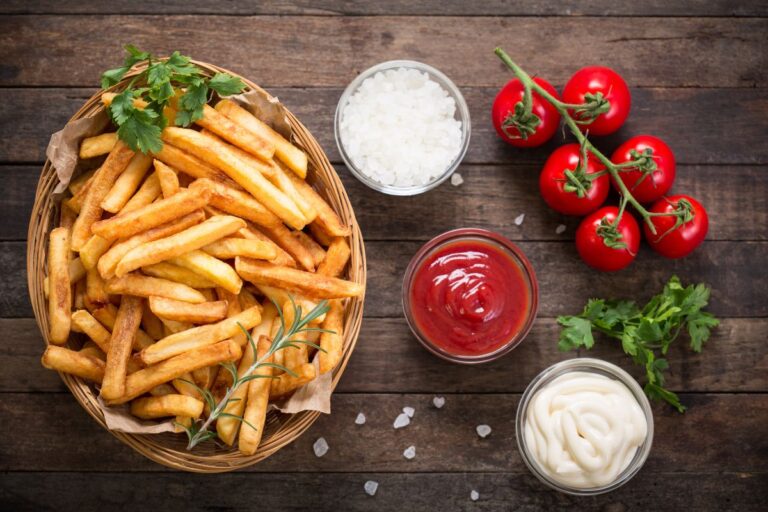 como congelar batata para fritar.