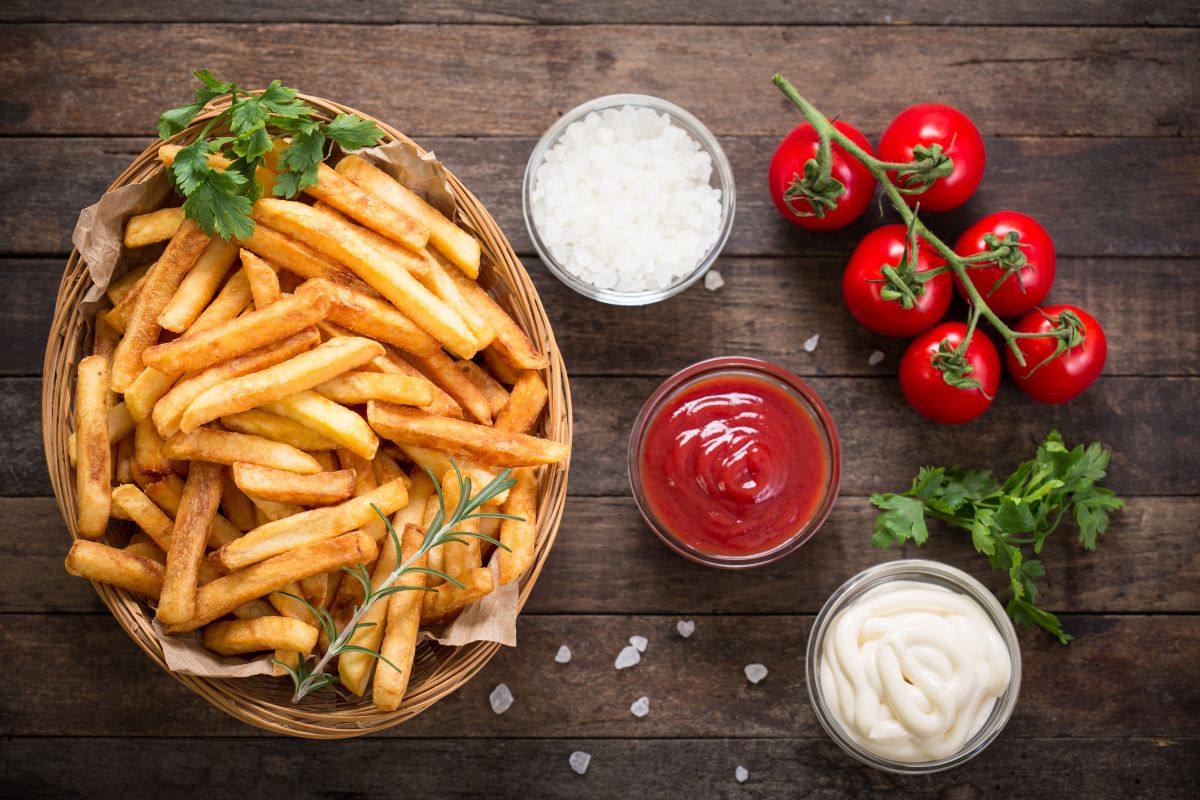 como congelar batata para fritar.
