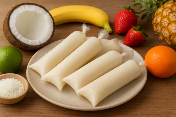 geladinho cremoso de coco.