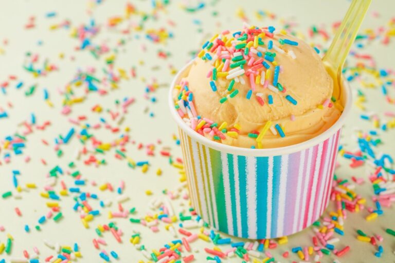 sorvete caseiro de caqui.