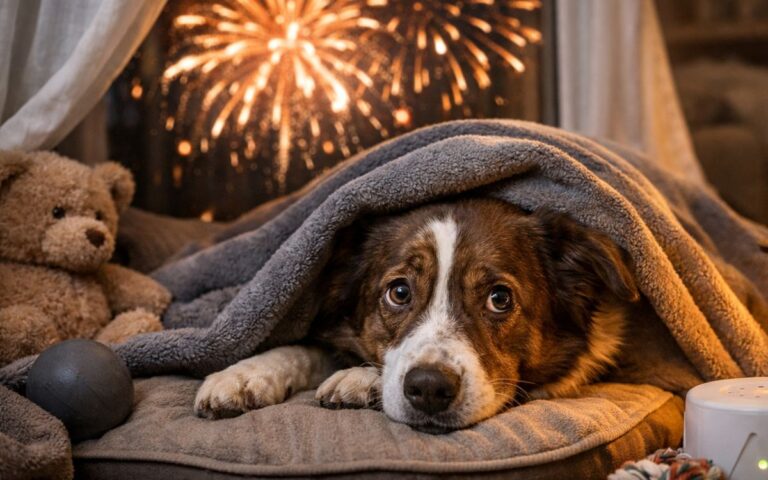 Como acalmar cachorro com medo de fogos