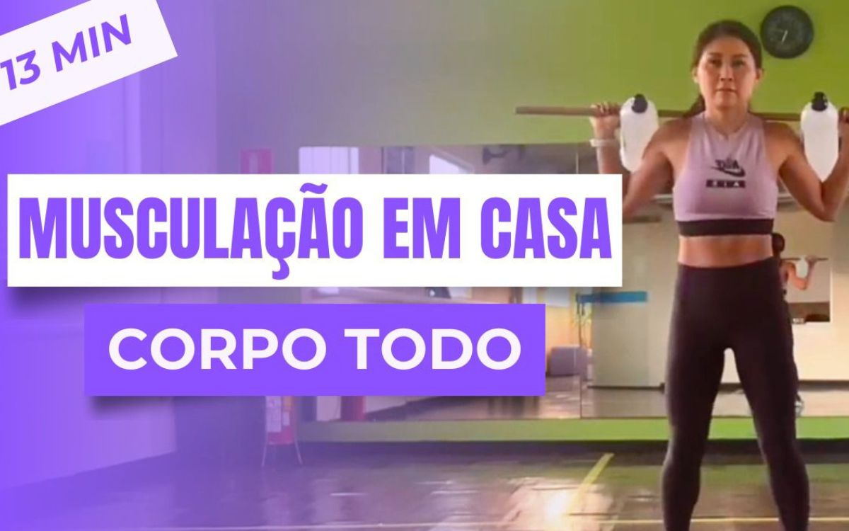 Musculação feminina em casa: especialista ensina como fazer treinos completos em minutos 1 Musculação feminina em casa.