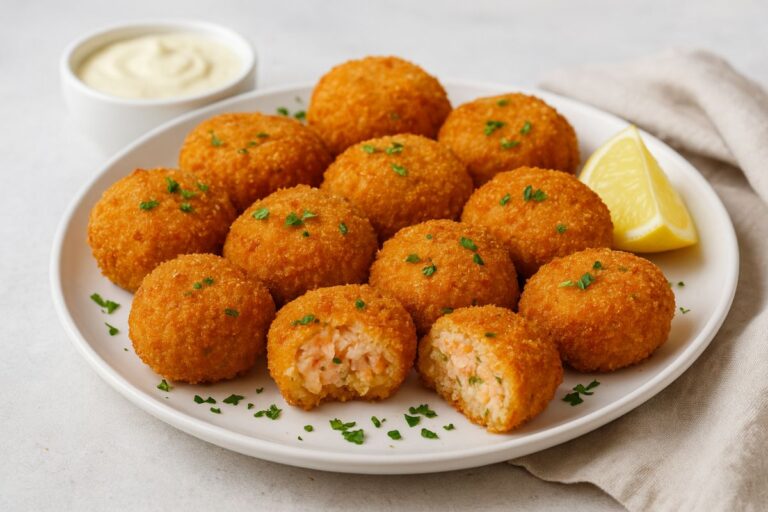 croquete de camarão
