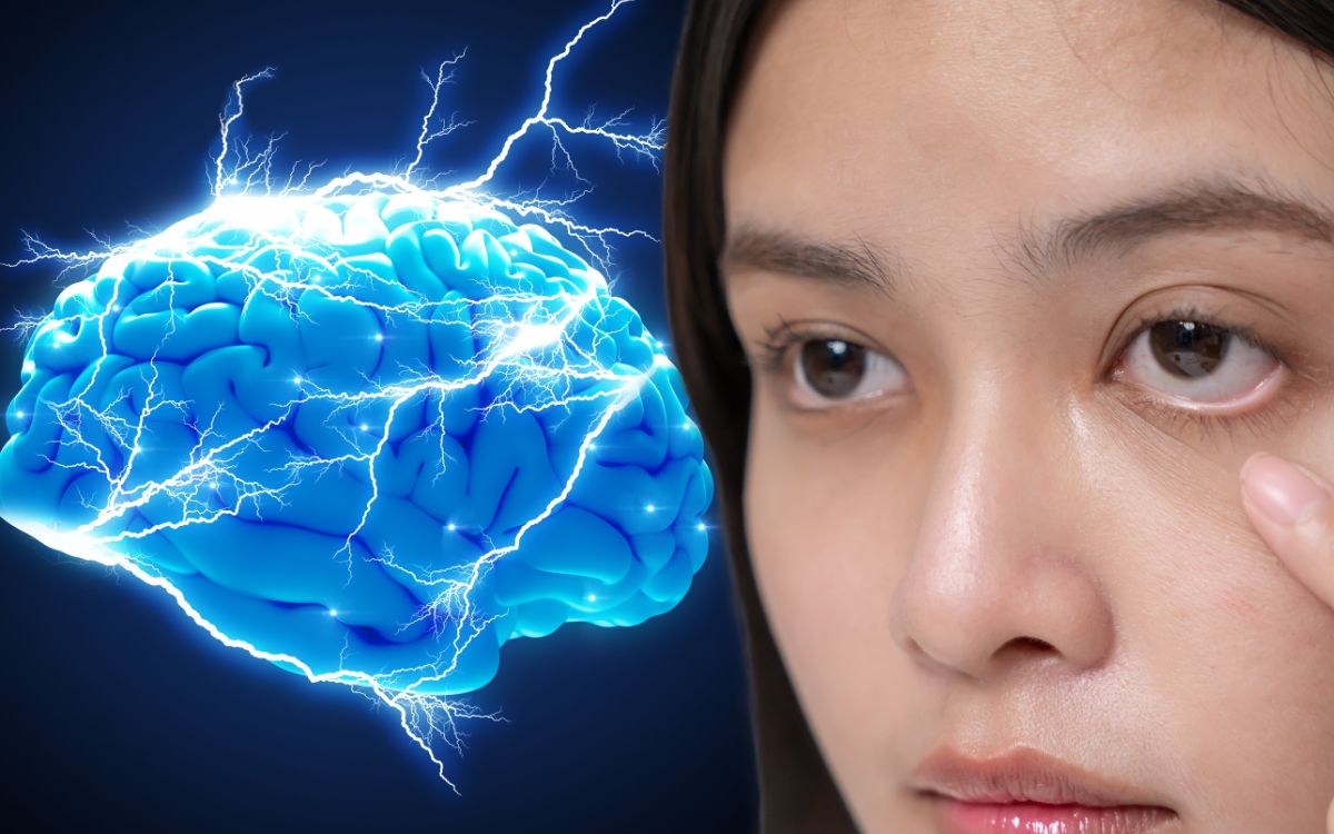 piscar dos olhos e esforço mental,