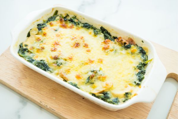 suflê de brócolis.