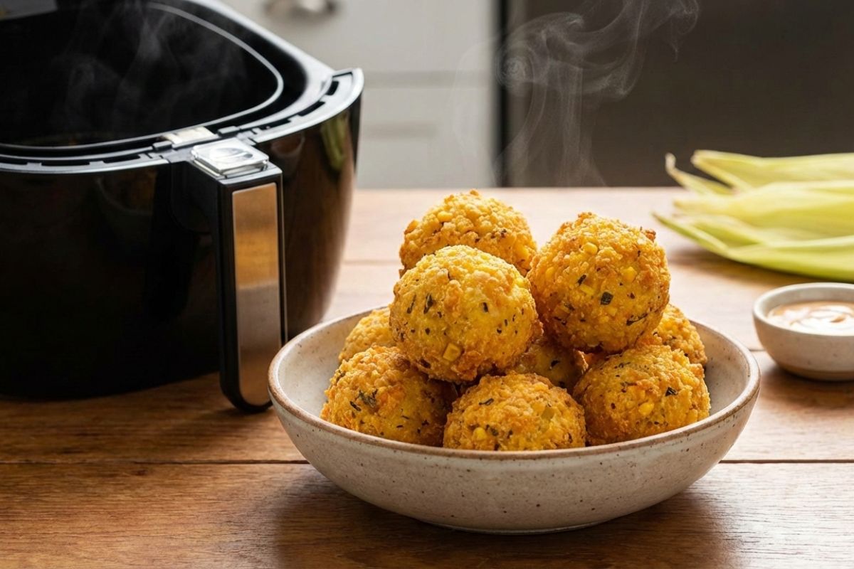 bolinho de flocão de milho na airfryer.