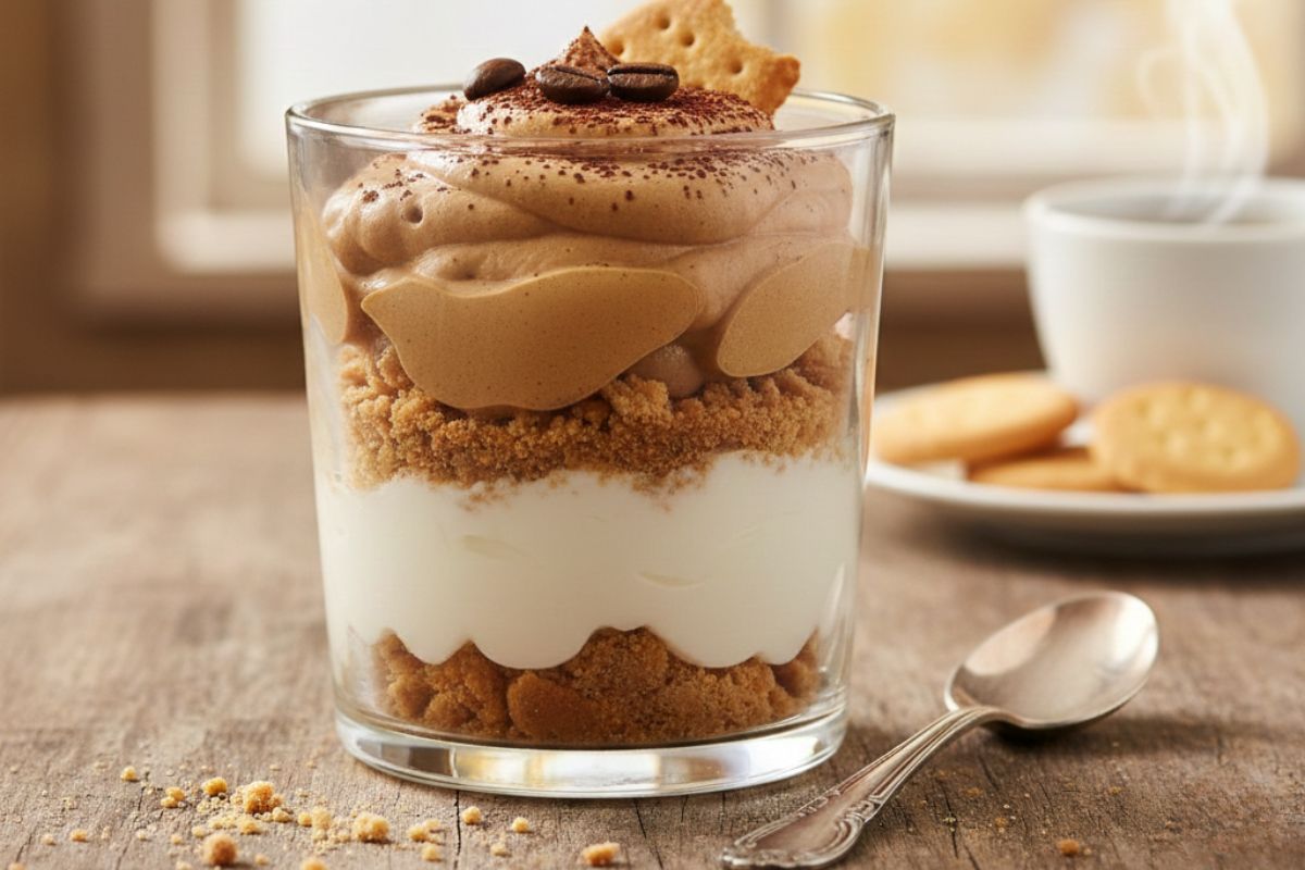 Pavê de café com iogurte: essa receita vai te surpreender pelo sabor 1 pavê de café com iogurte.