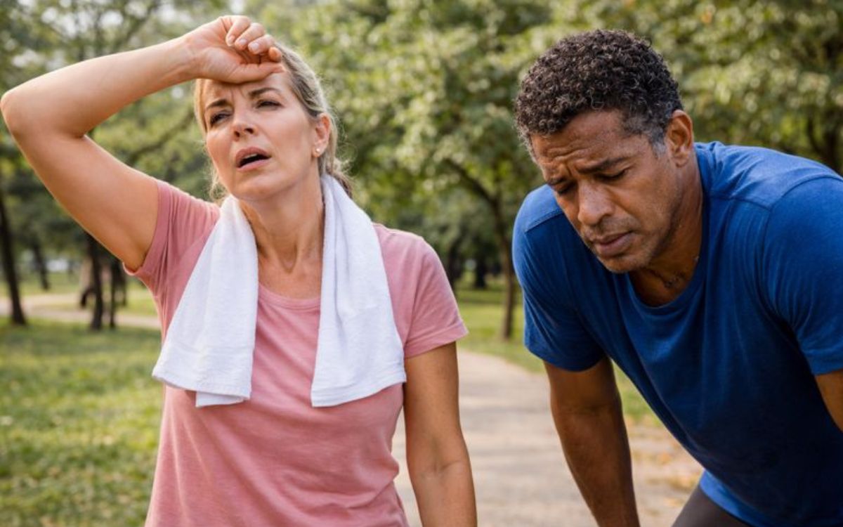 queda da capacidade física com a idade.
